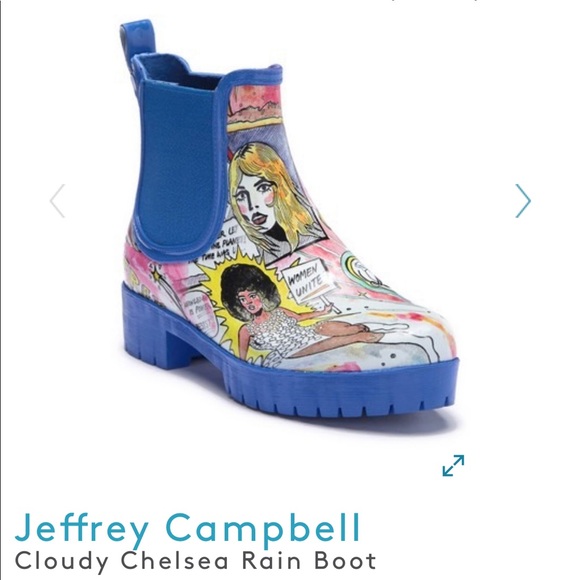 Jeffrey Campbell Shoes - Jeffrey Campbell cloudy clouds comic Rain boots